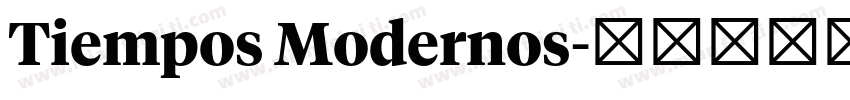 Tiempos Modernos字体转换